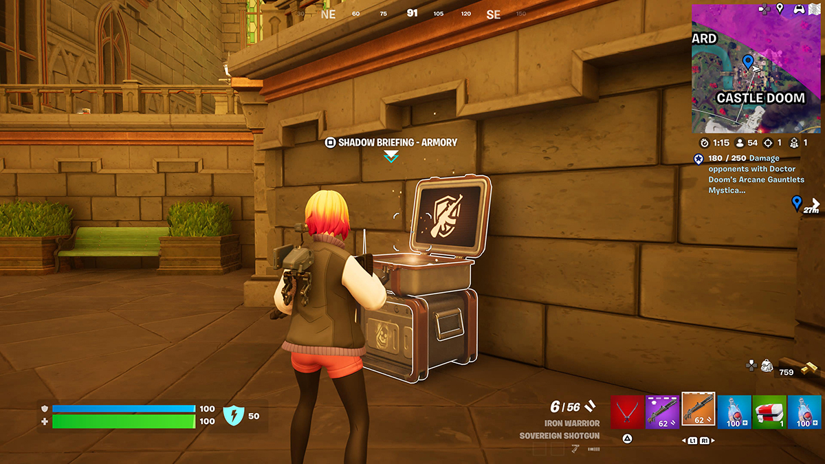 Where to find all Shadow Briefing Armory stations in Fortnite, locations and map