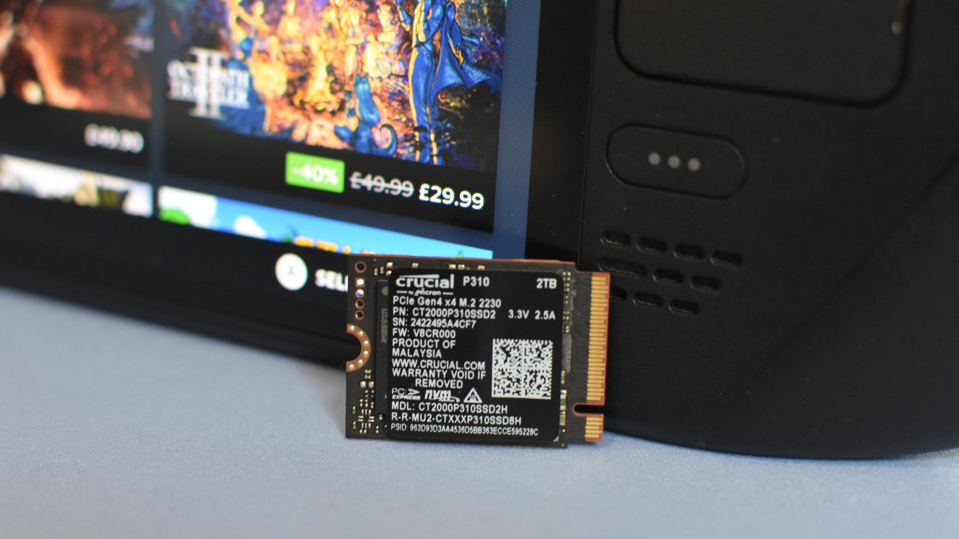 A 46% Prime Big Deal Days saving on the Crucial P310 SSD makes it a great DIY alternative to all those Steam Deck microSDs I’ve been posting