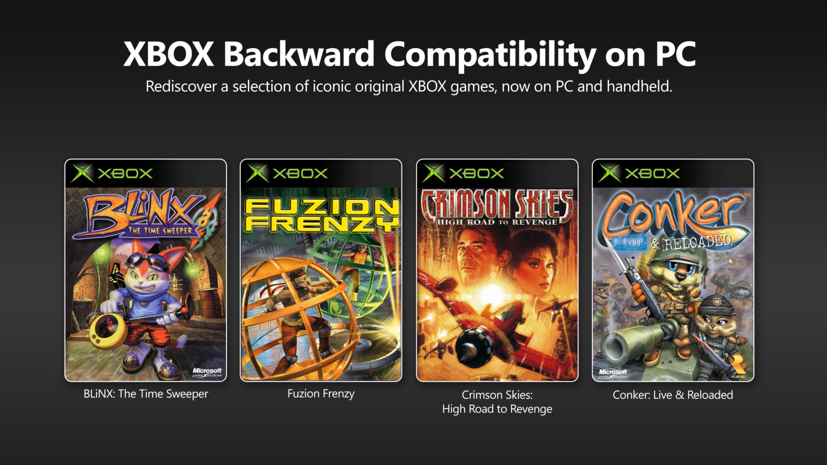 Xbox comienza a llevar juegos retrocompatibles de consolas a PC con Windows 11