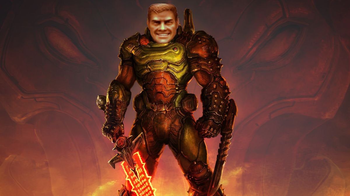 AI researcher turns his face into the Doomguy, unleashes hell