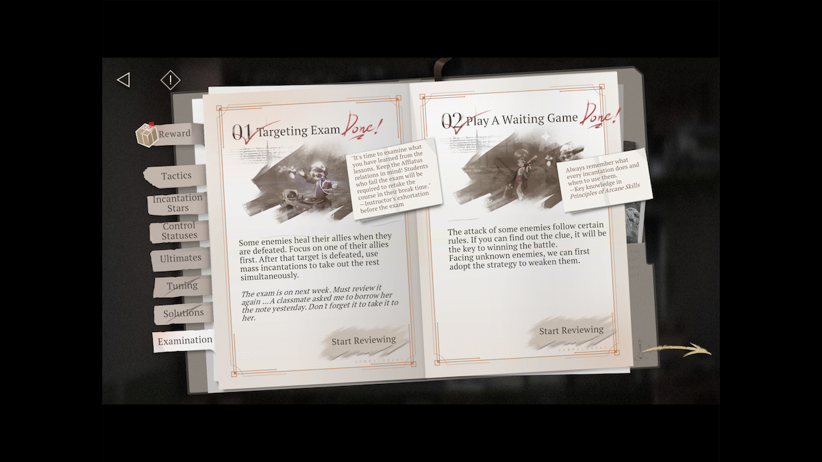 Reverse 1999: Examination Guide
