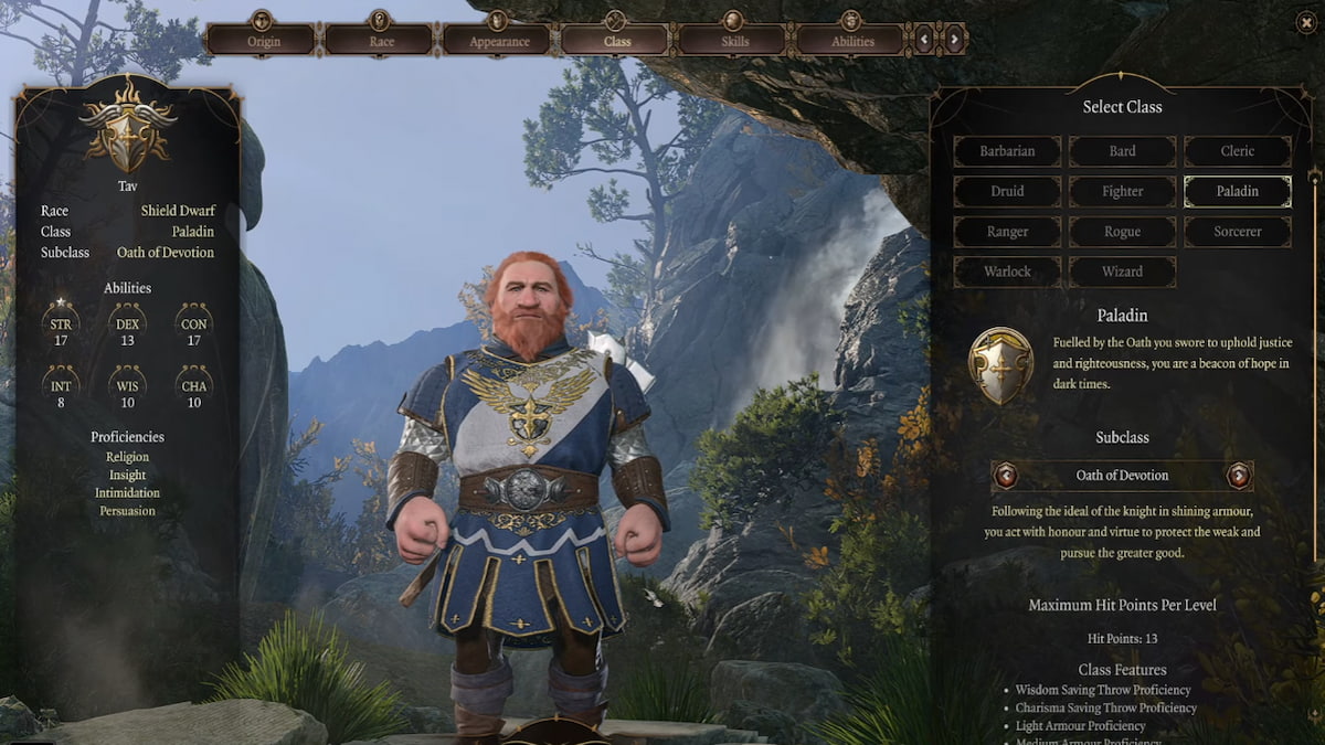 Top 5 Best Paladin Races in Baldur's Gate 3