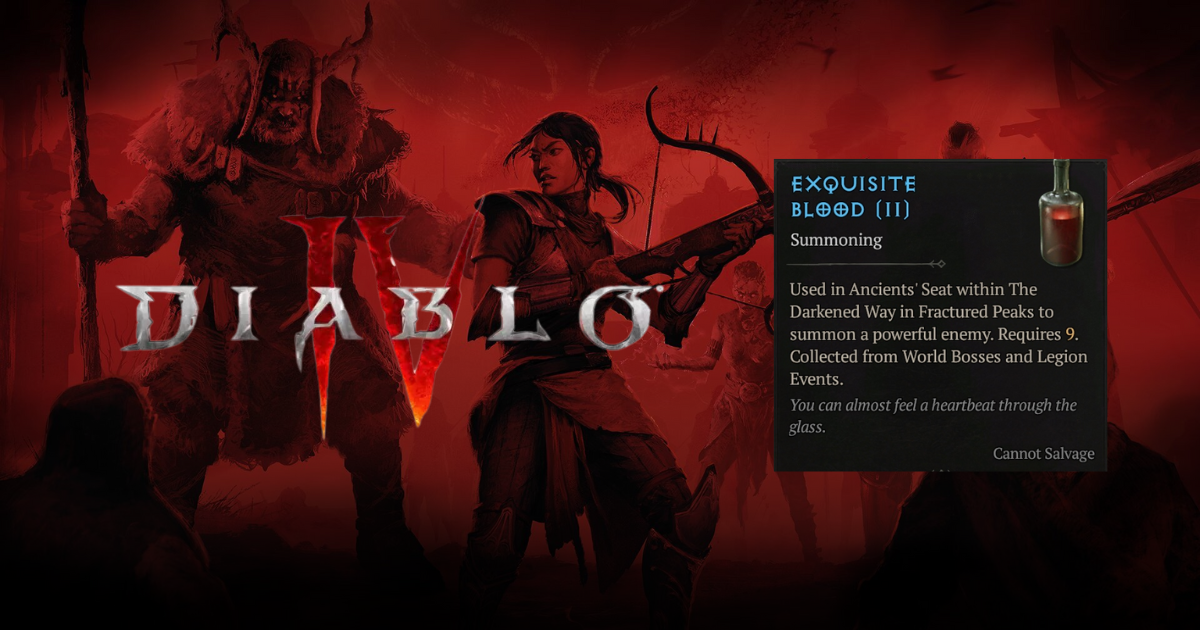Diablo 4 Exquisite Blood: What is it and How to get it
