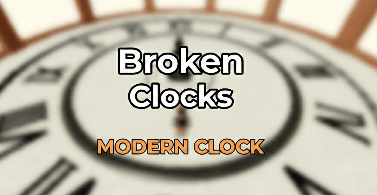 Broken Clocks Escape Room MODERN CLOCK Walkthrough (Roblox)