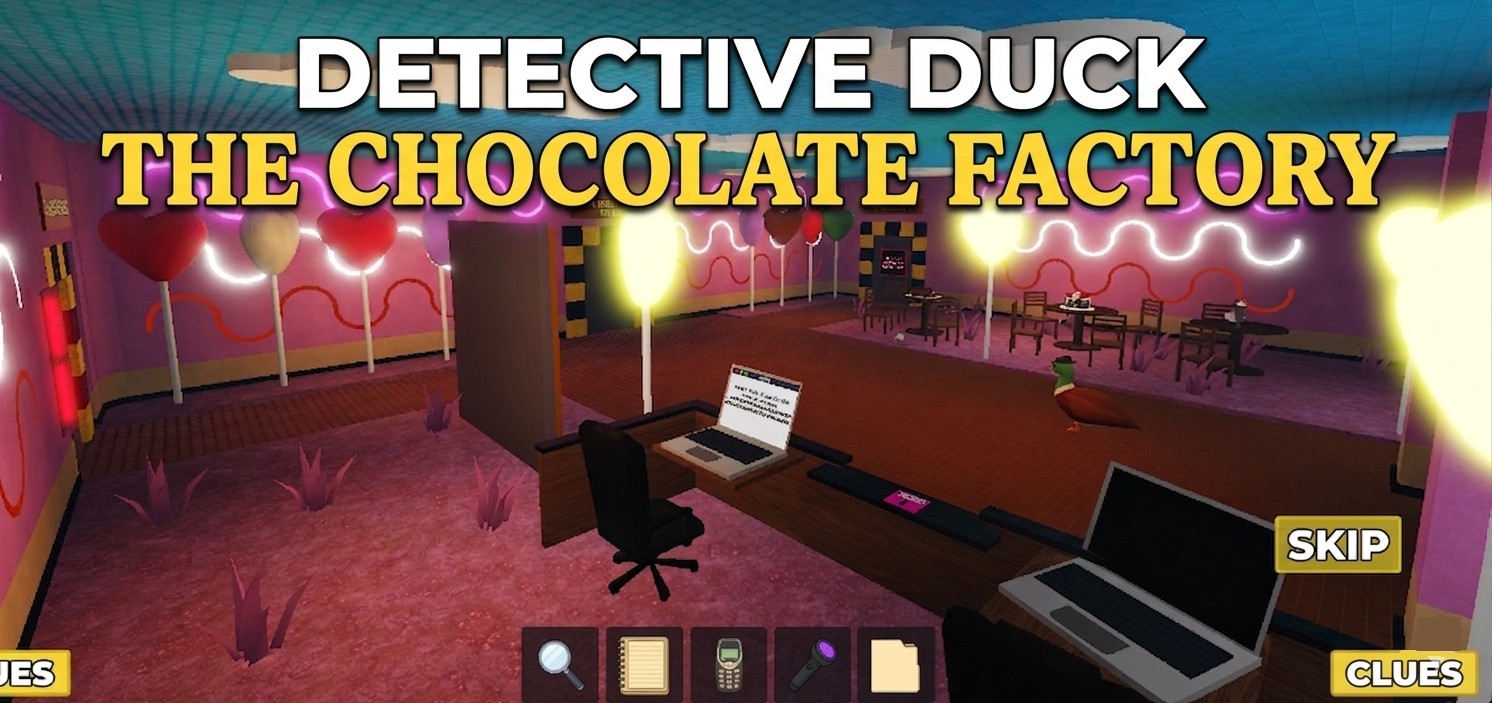 Detective Duck THE CHOCOLATE FACTORY Walkthrough (Roblox)