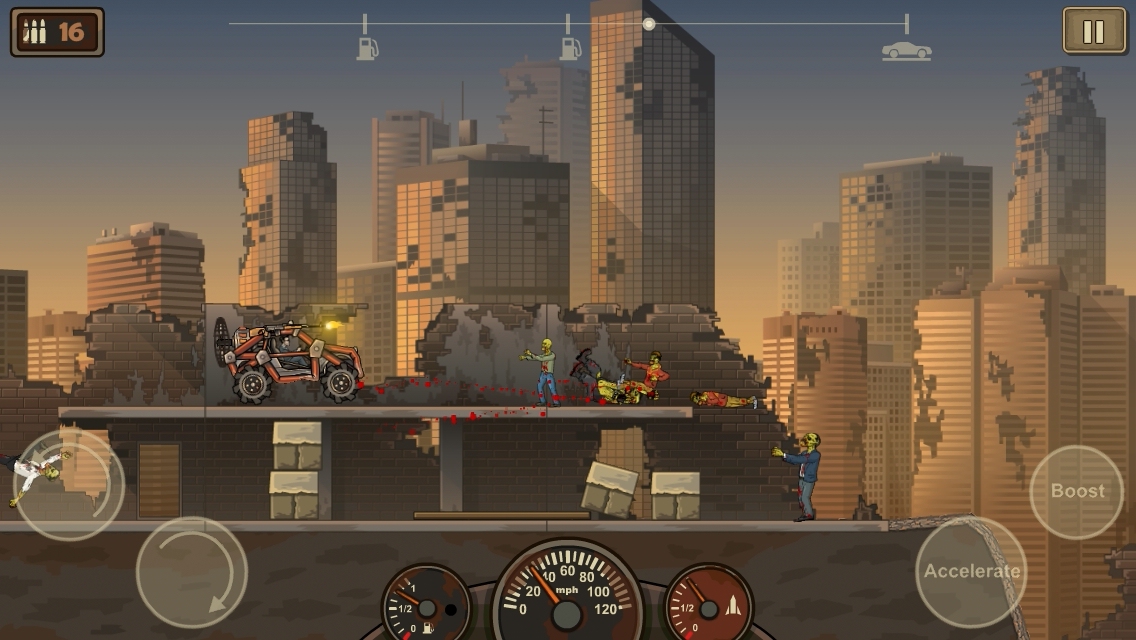 Out at midnight: Earn to Die 2 takes gory vehicular zombie slaughter to the big city