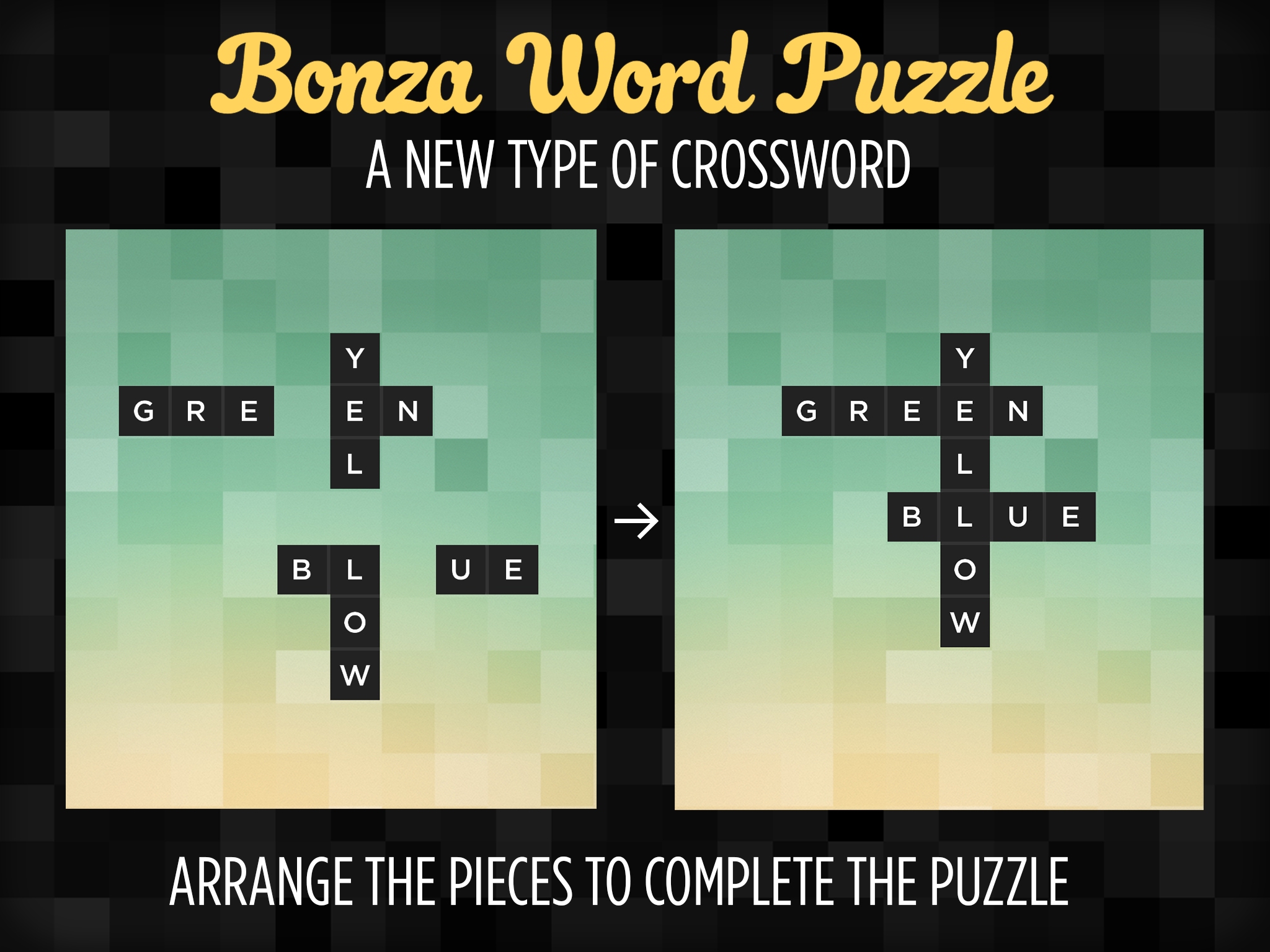 Piece broken crosswords back together in Bonza Word Puzzle for iOS and Android this March