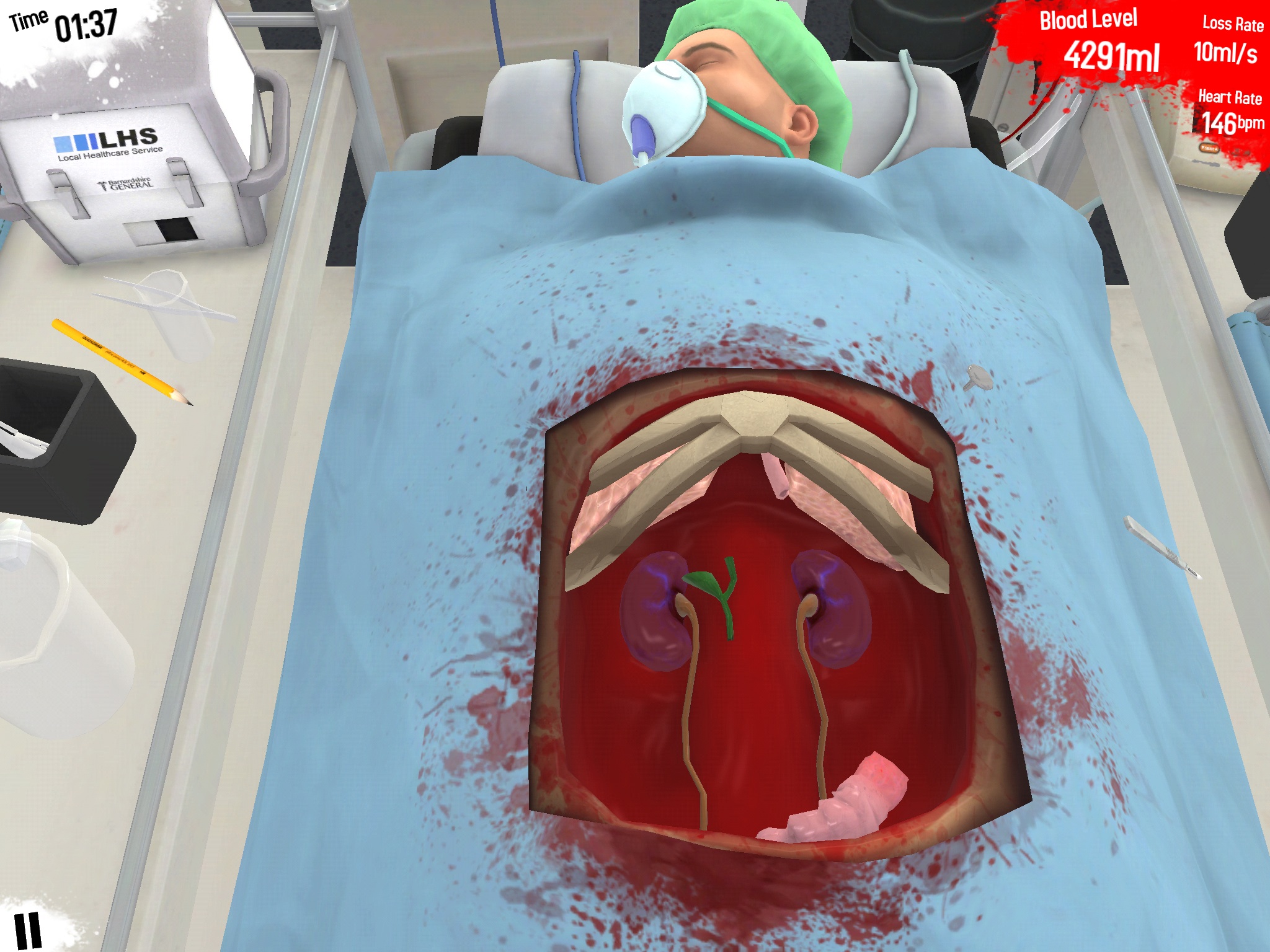 Surgeon Simulator will haphazardly slice into Android tablets on August 14th