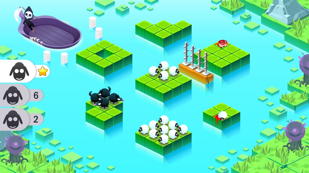 Out at midnight: Divide By Sheep is a colorful math puzzler about slicing sheep in half