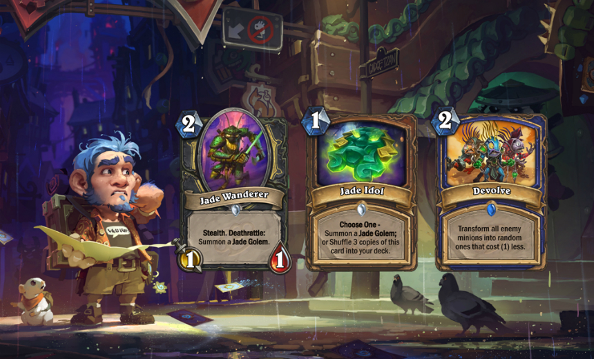 An insect, an idol, and some Darwinism. Here are the latest three Mean Streets cards.