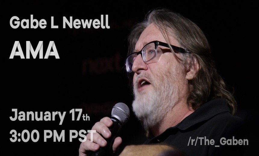 Gabe Newell confirms an AMA on Reddit