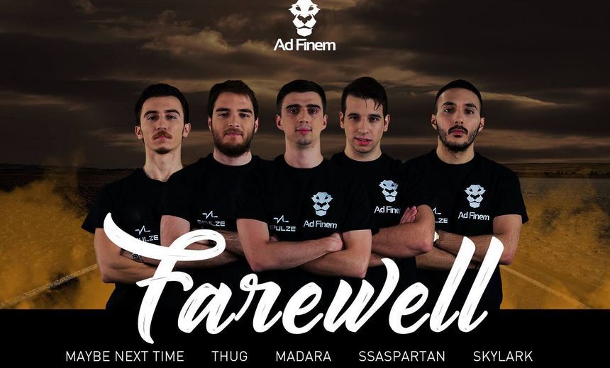 The five Greeks runners up at the Boston Major leave the Ad Finem organization