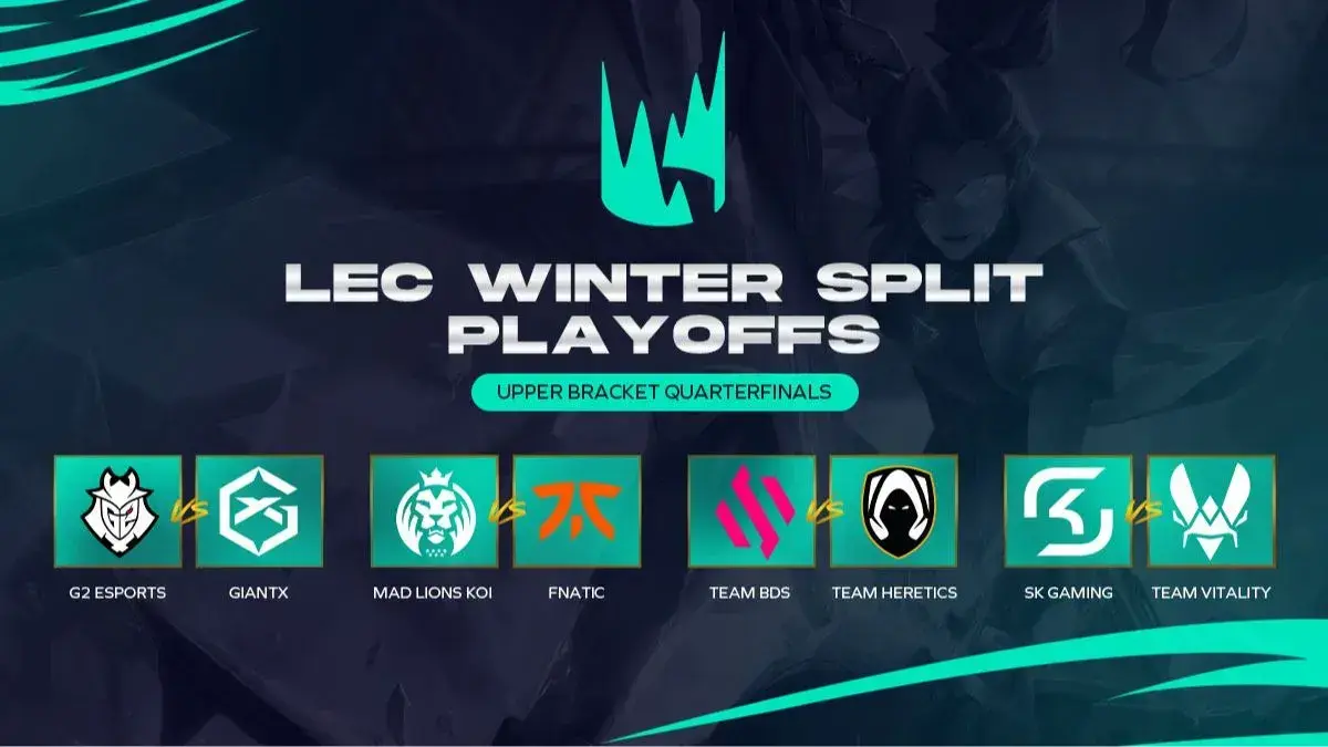 The LEC Winter Split playoffs have been confirmed
