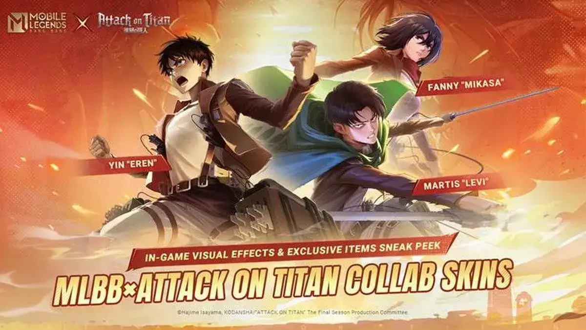 Mobile Legends x Attack on Titan calling all scout regiment to Land of Dawn